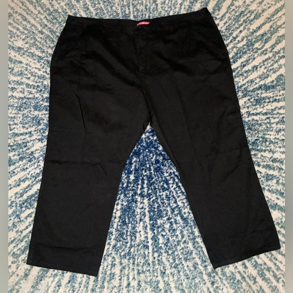 Woman Within Natural Fit Black Pants (NWOT)